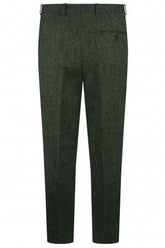 Abraham Moon Green Tweed Trousers